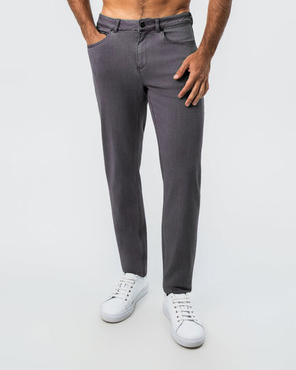 State & Liberty Athletic Fit Stretch Jeans - Slate Grey