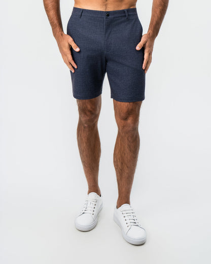 State & Liberty Brushed Athletic Fit Short - Textured Navy