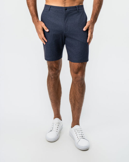 State & Liberty Brushed Athletic Fit Short - Textured Navy