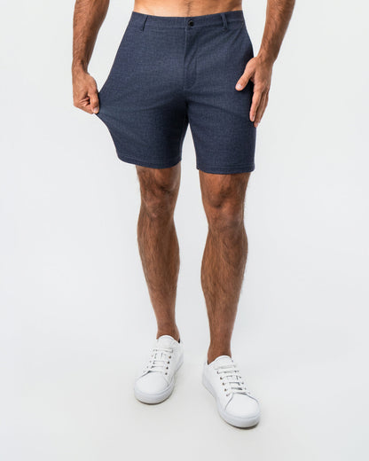 State & Liberty Brushed Athletic Fit Short - Textured Navy