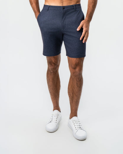 State & Liberty Brushed Athletic Fit Short - Textured Navy