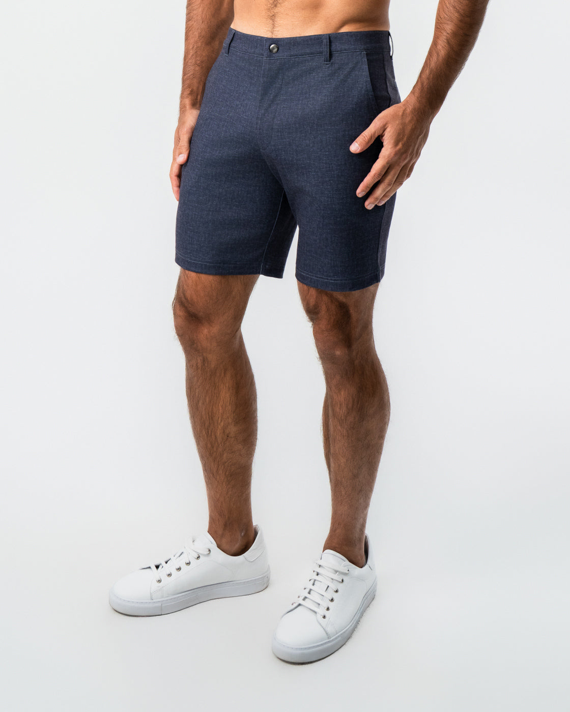 State & Liberty Brushed Athletic Fit Short - Textured Navy