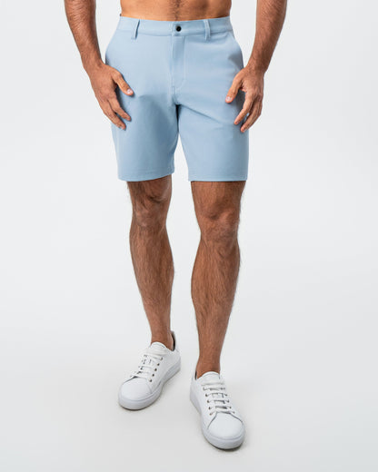 State & Liberty Athletic Fit Shorts - Light Blue