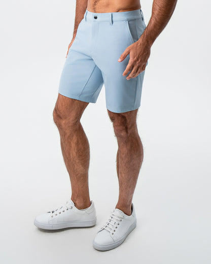 State & Liberty Athletic Fit Shorts - Light Blue