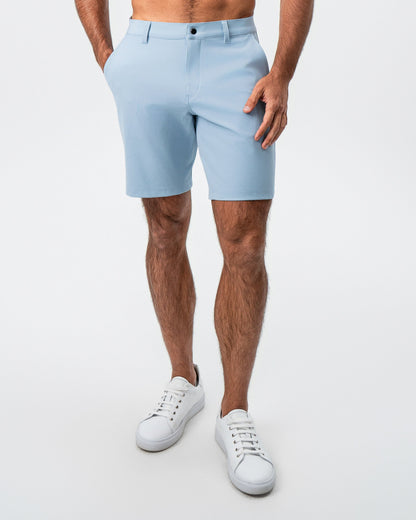State & Liberty Athletic Fit Shorts - Light Blue