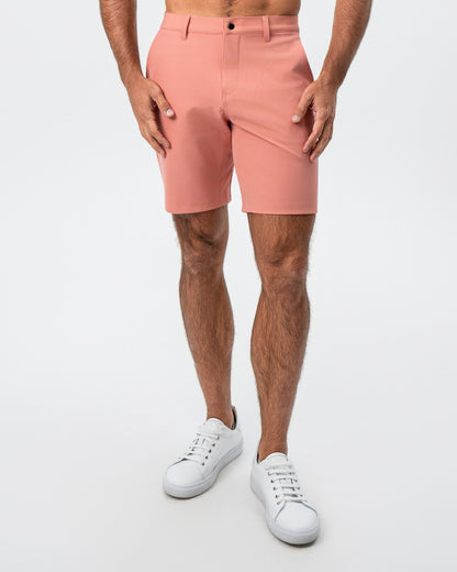 State & Liberty Athletic Fit Shorts - Salmon