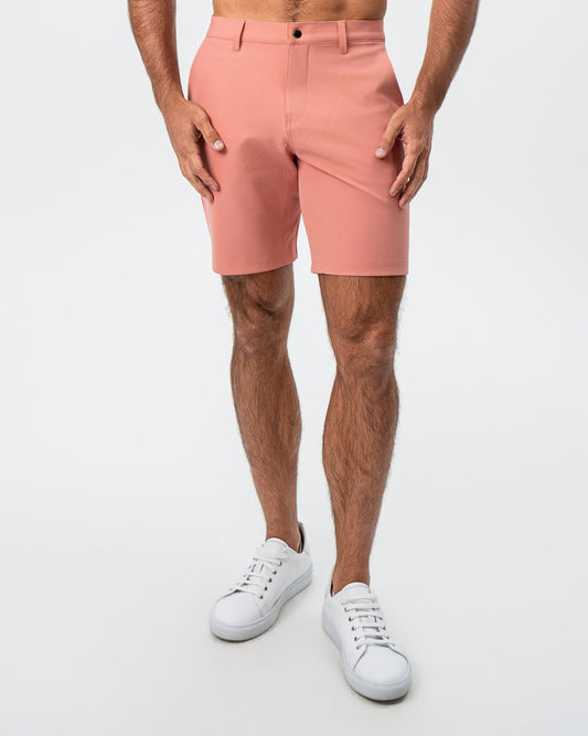 State & Liberty Athletic Fit Shorts - Salmon