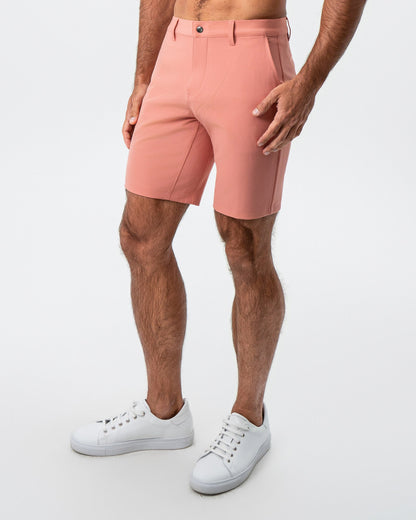 State & Liberty Athletic Fit Shorts - Salmon