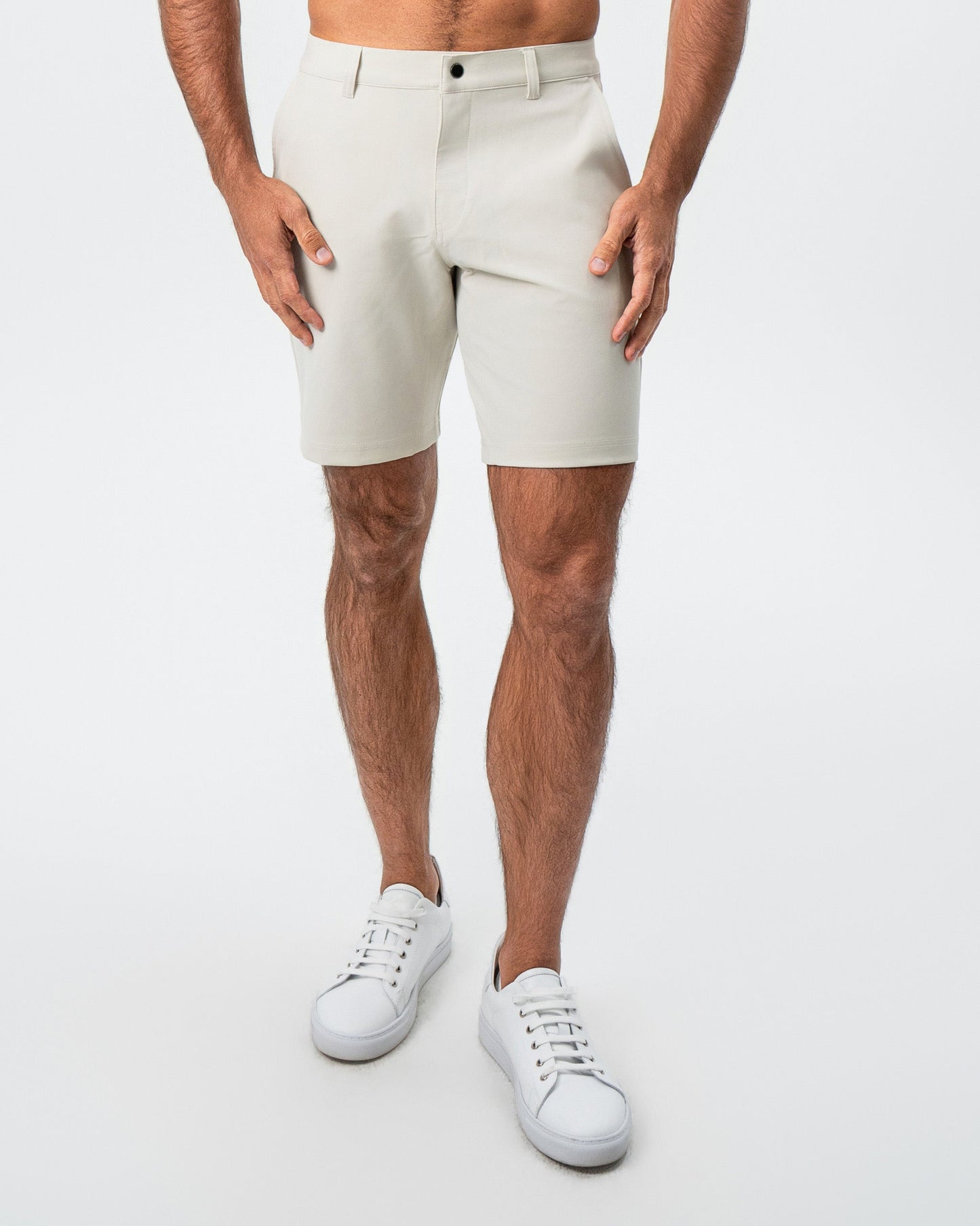 State & Liberty Athletic Fit Shorts - Light Khaki