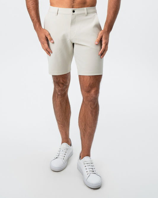 State & Liberty Athletic Fit Shorts - Light Khaki