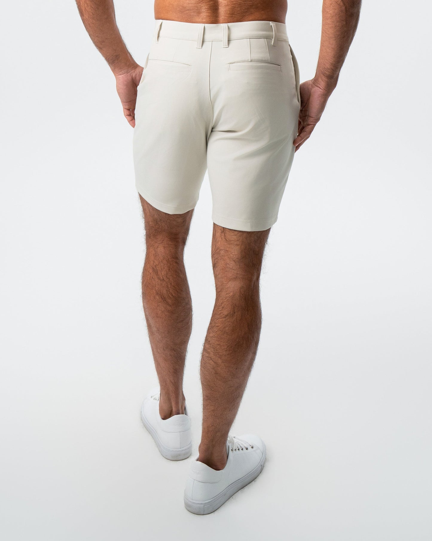 State & Liberty Athletic Fit Shorts - Light Khaki
