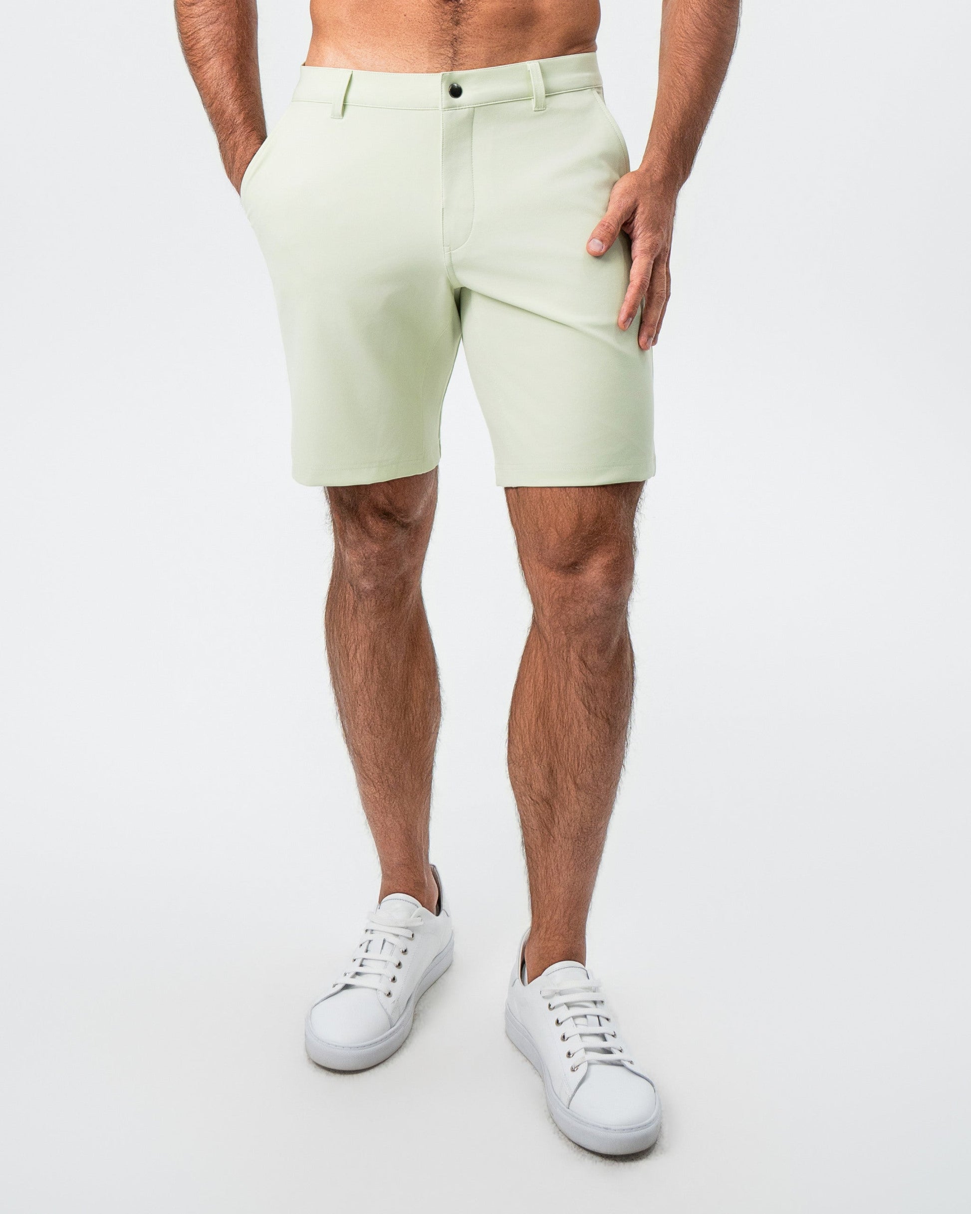 State & Liberty Athletic Fit Shorts - Mint Green