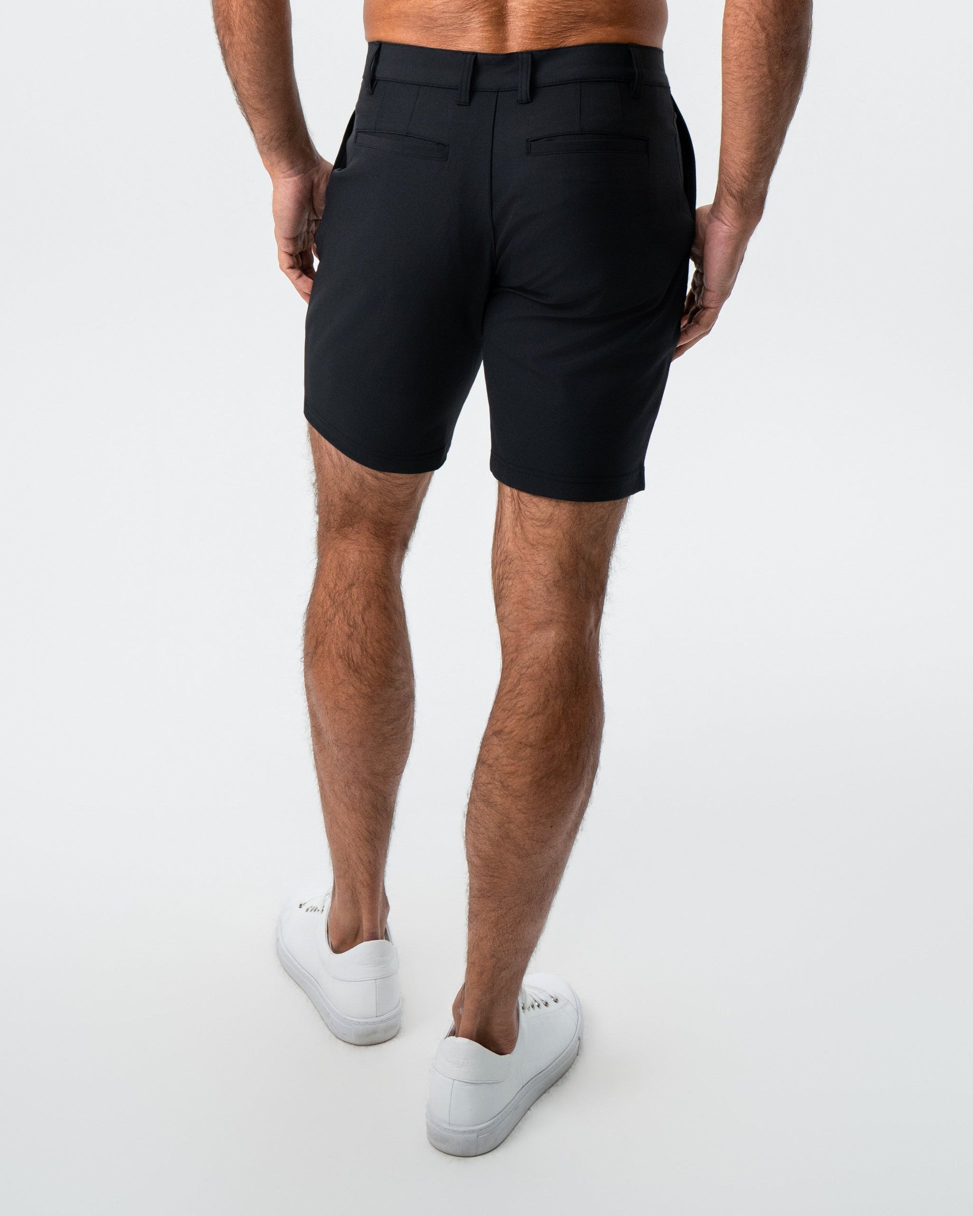 State & Liberty Athletic Fit Shorts - Black