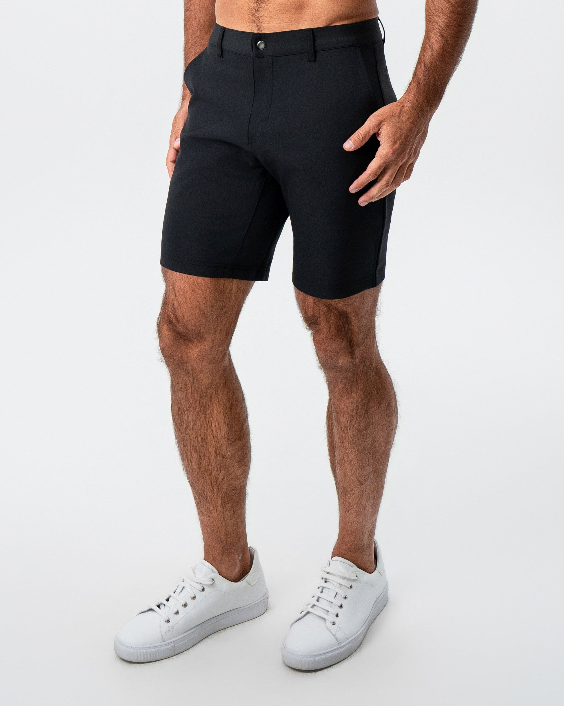 State & Liberty Athletic Fit Shorts - Black