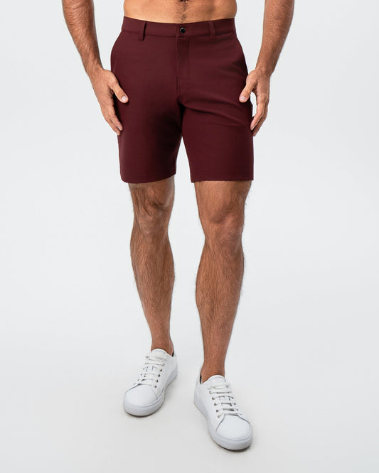 State & Liberty Athletic Fit Shorts - Maroon