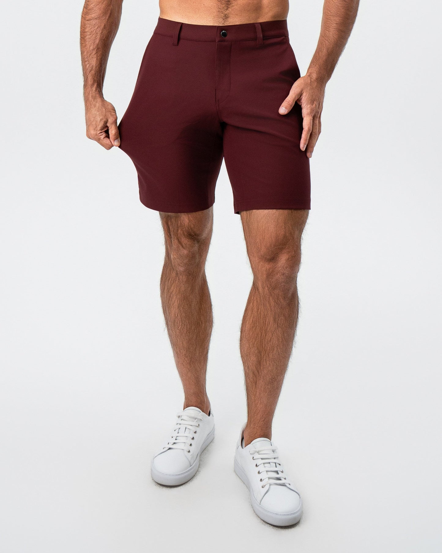State & Liberty Athletic Fit Shorts - Maroon