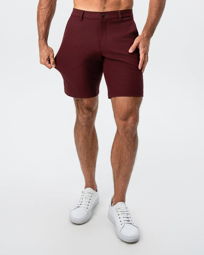 State & Liberty Athletic Fit Shorts - Maroon