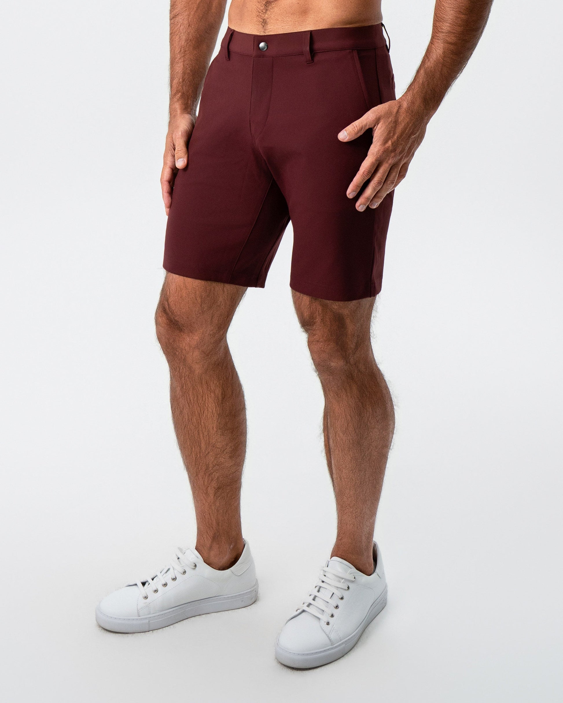 State & Liberty Athletic Fit Shorts - Maroon