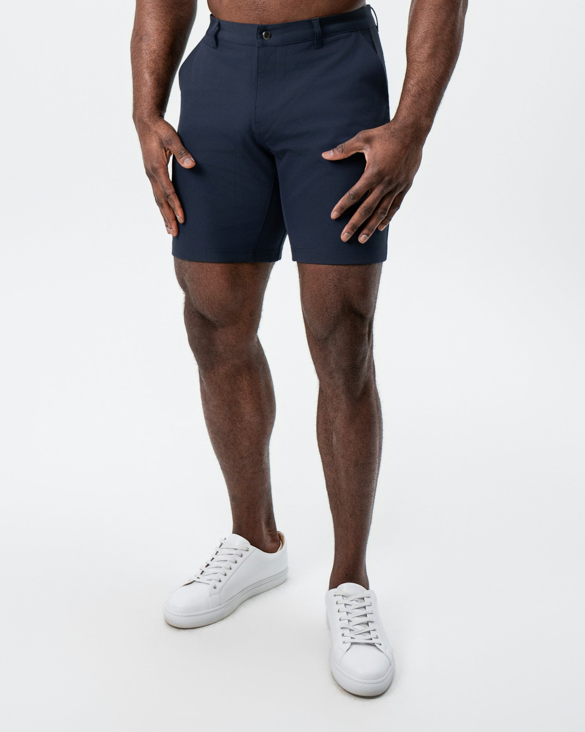 State & Liberty Athletic Fit Shorts - Navy
