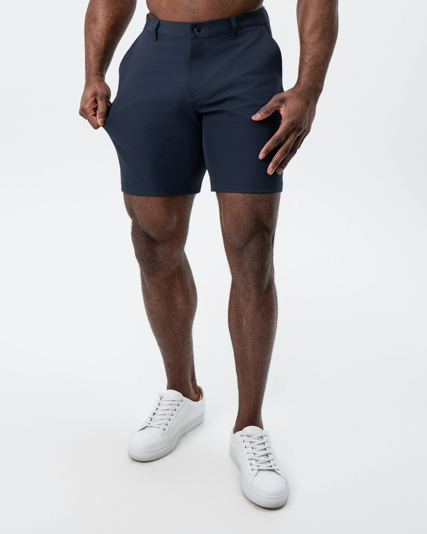 State & Liberty Athletic Fit Shorts - Navy