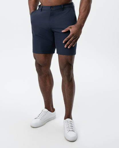 State & Liberty Athletic Fit Shorts - Navy
