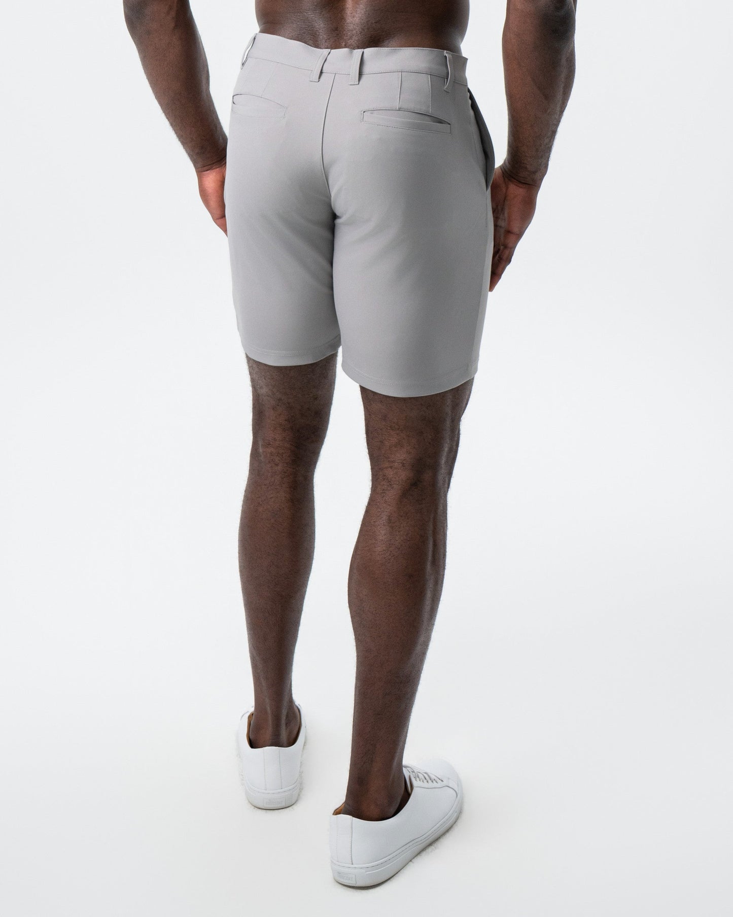 State & Liberty Athletic Fit Shorts - Light Grey