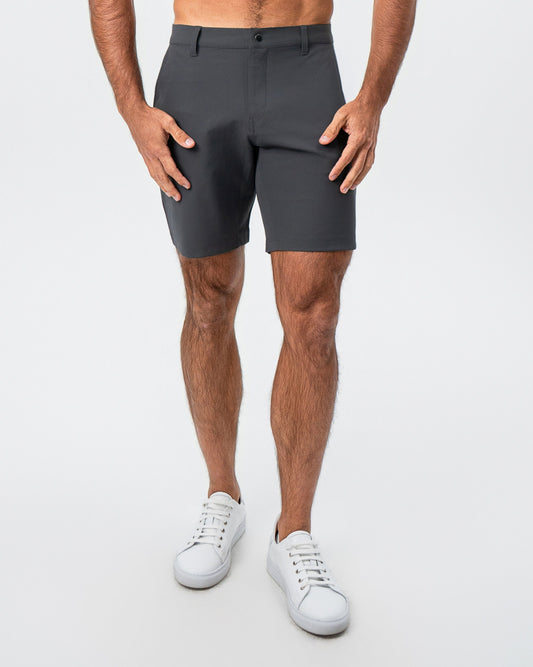 State & Liberty Athletic Fit Shorts - Charcoal