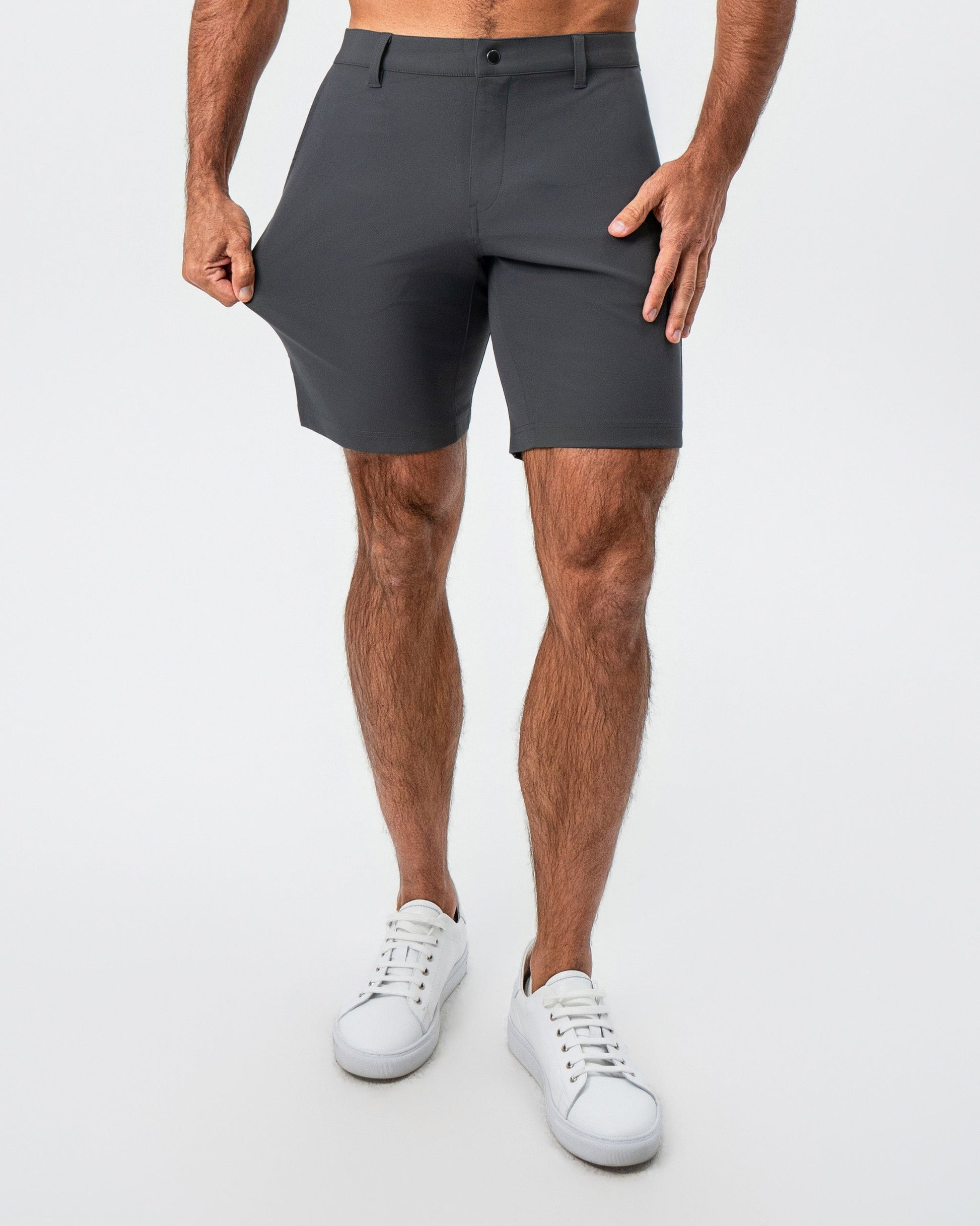 State & Liberty Athletic Fit Shorts - Charcoal