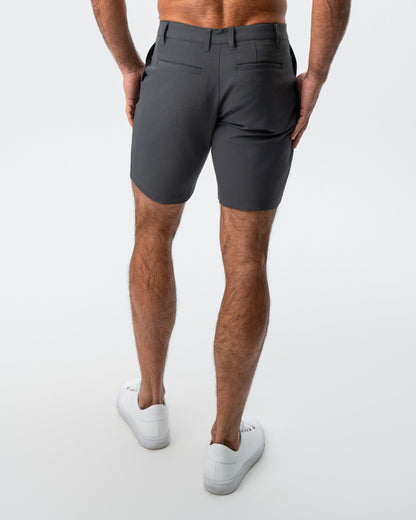 State & Liberty Athletic Fit Shorts - Charcoal