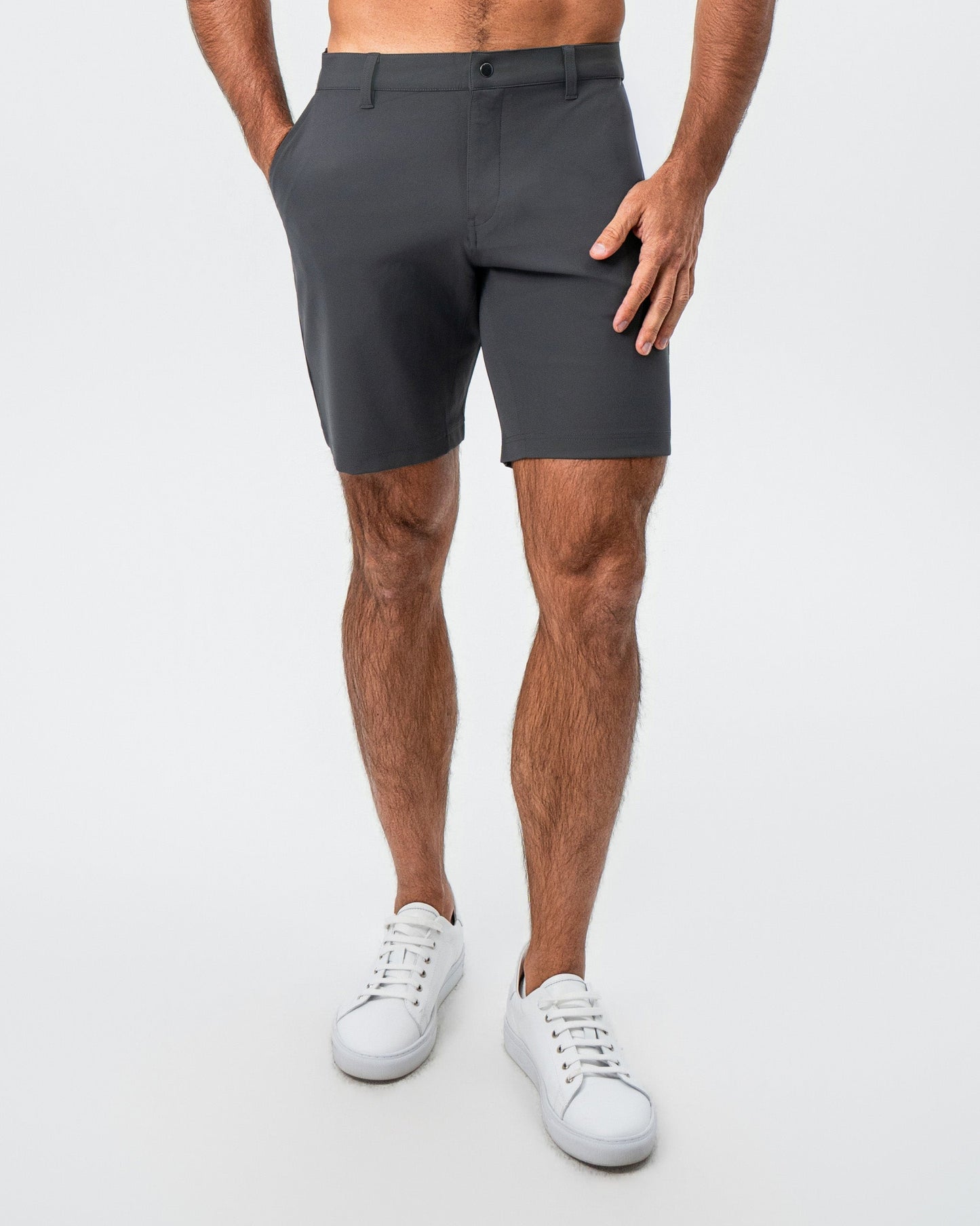 State & Liberty Athletic Fit Shorts - Charcoal