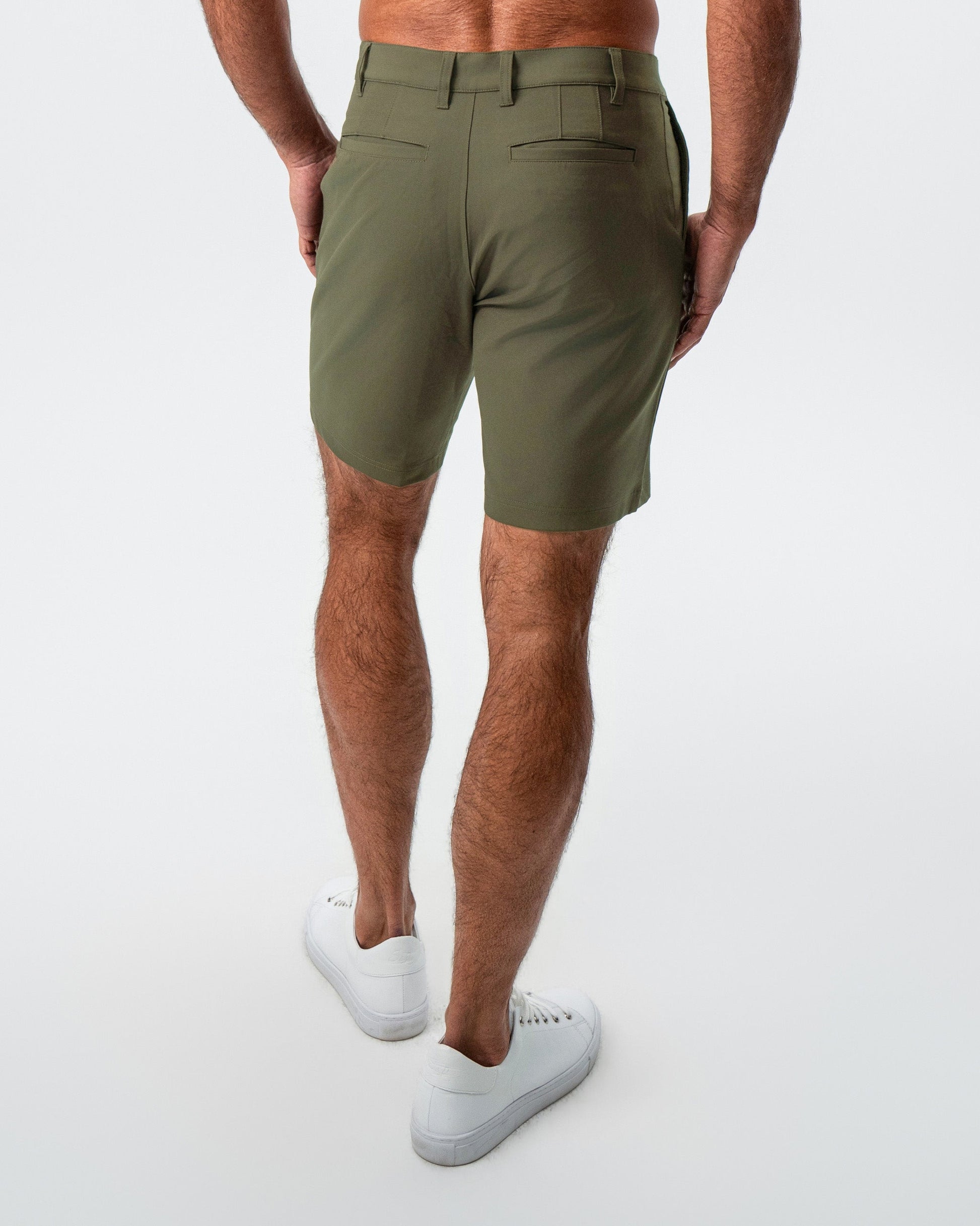 State & Liberty Athletic Fit Shorts - Olive
