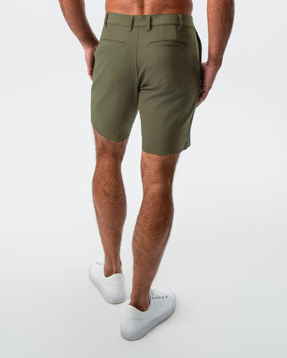 State & Liberty Athletic Fit Shorts - Olive