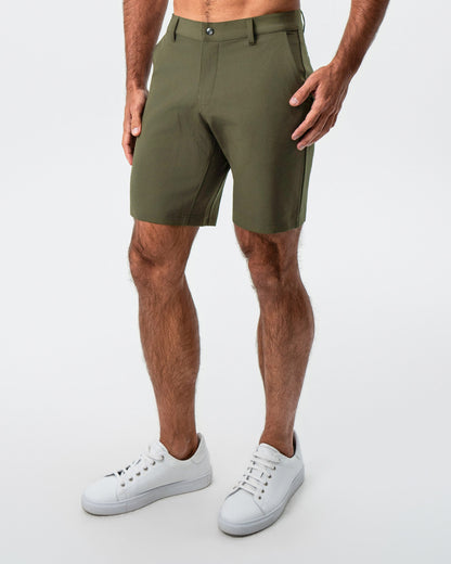 State & Liberty Athletic Fit Shorts - Olive