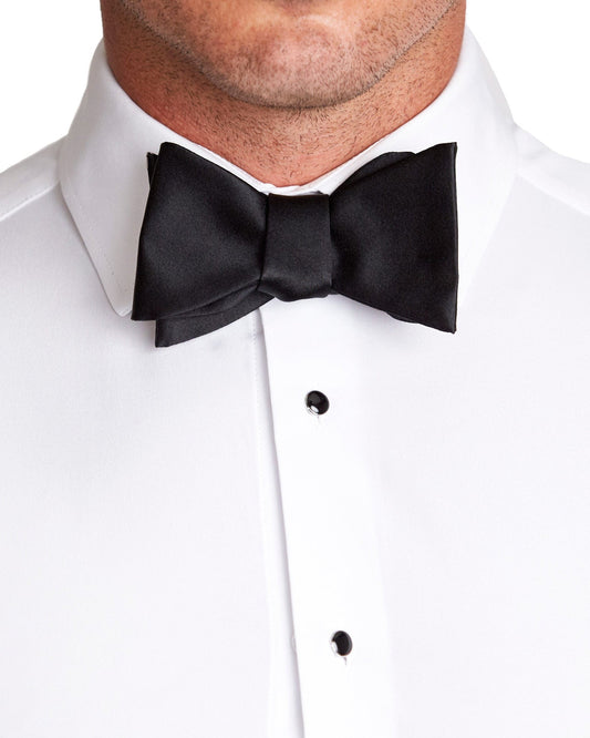State & Liberty Black Silk Bowtie