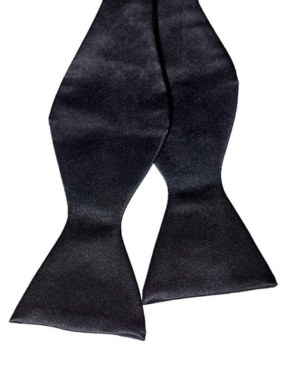 State & Liberty Black Silk Bowtie