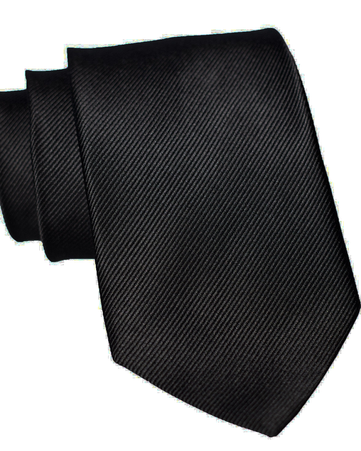 State & Liberty Black Woven Silk Tie