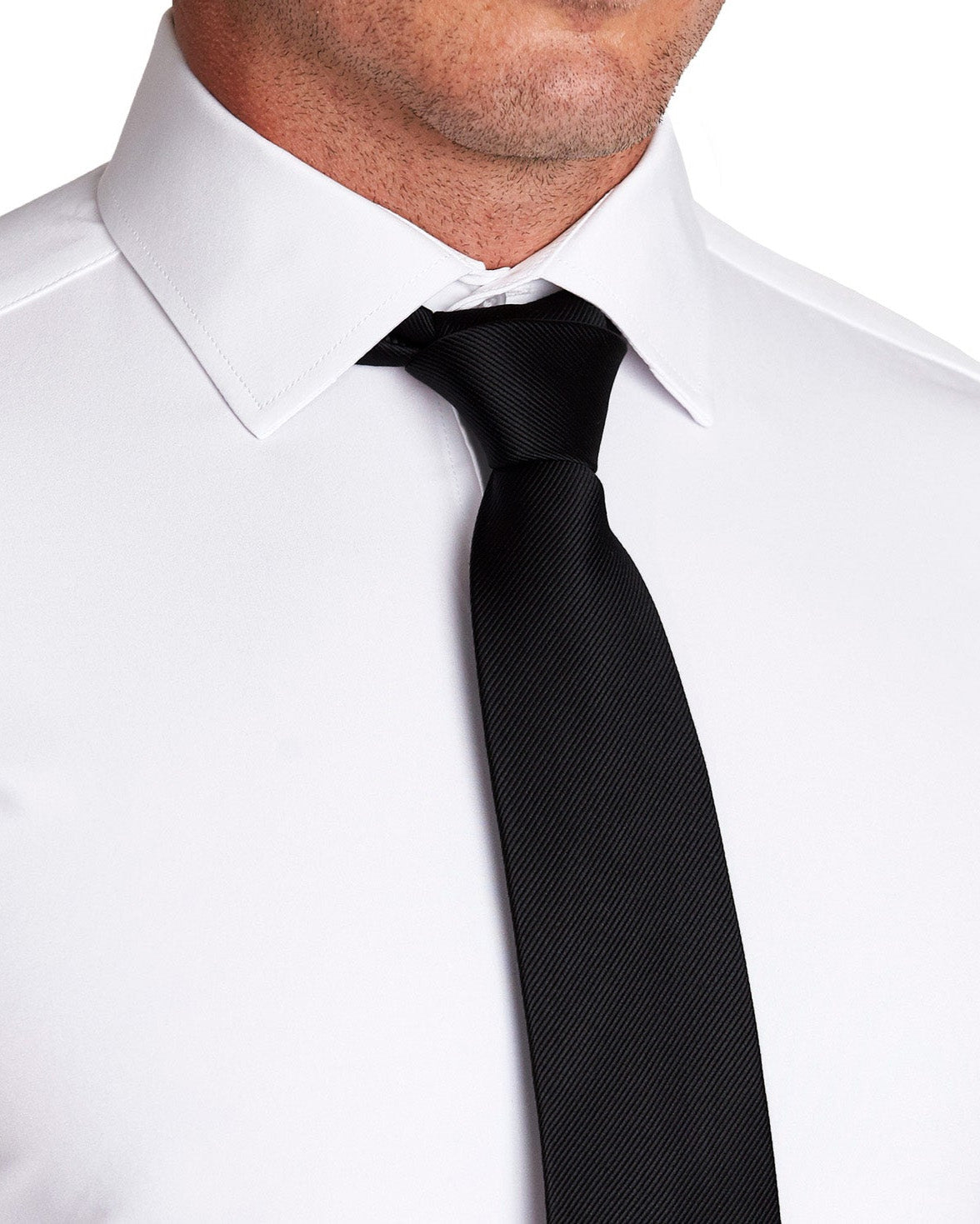 State & Liberty Black Woven Silk Tie