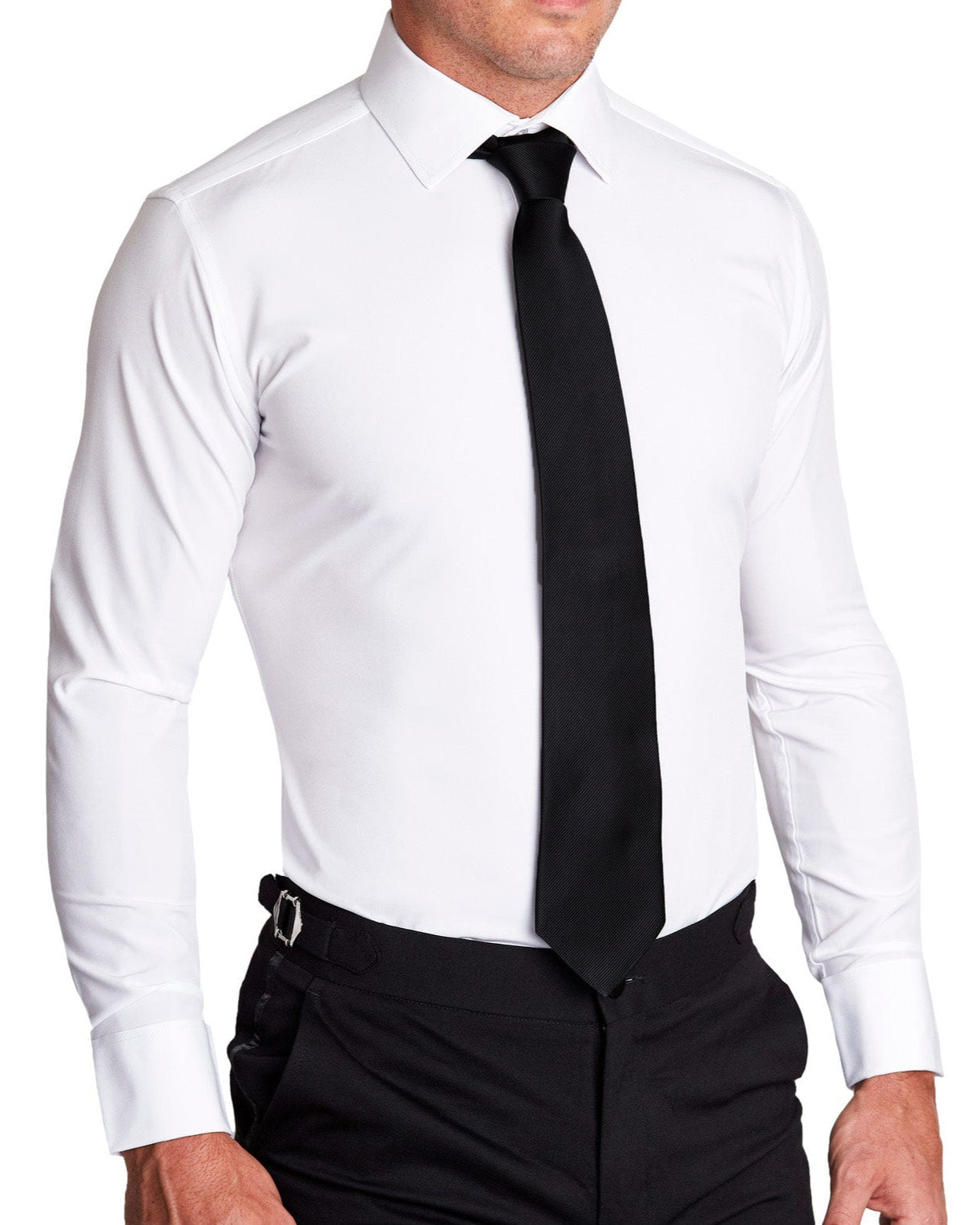 State & Liberty Black Woven Silk Tie