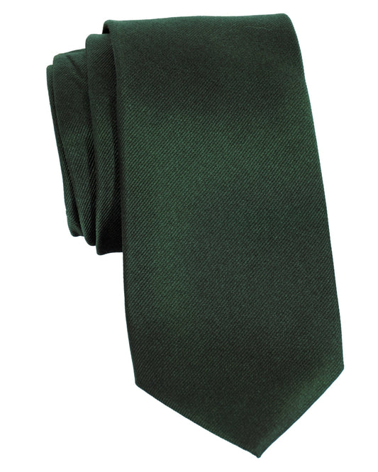 State & Liberty Hunter Green Woven Silk Tie