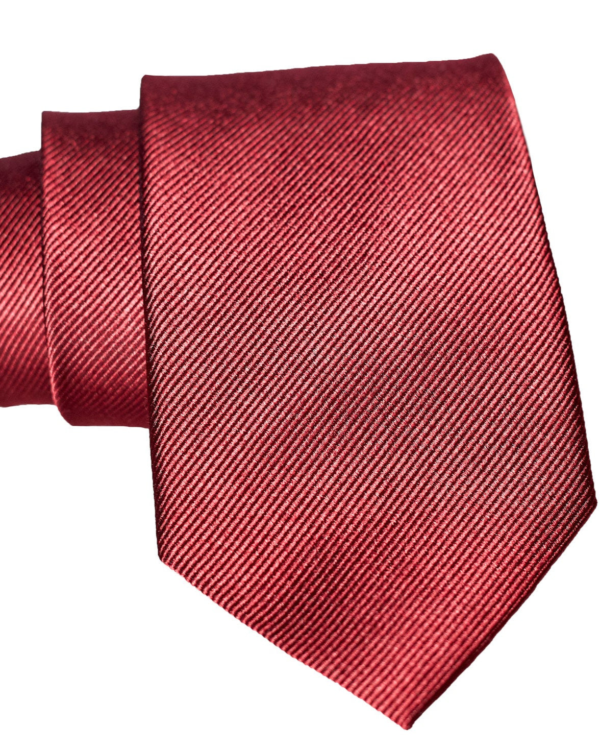 State & Liberty Maroon Woven Silk Tie