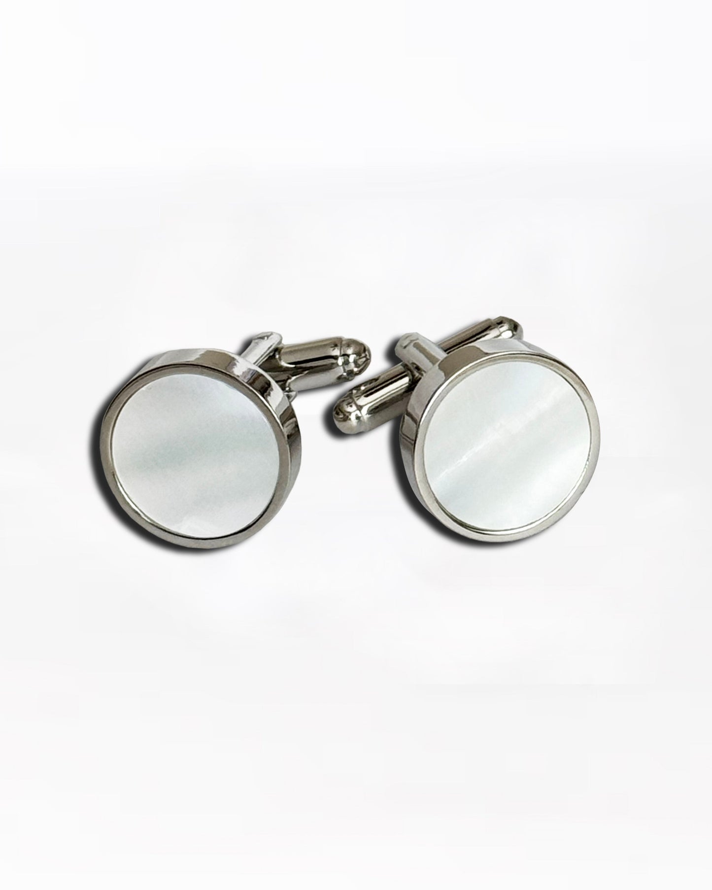 State & Liberty Mother of Pearl Cuff Links