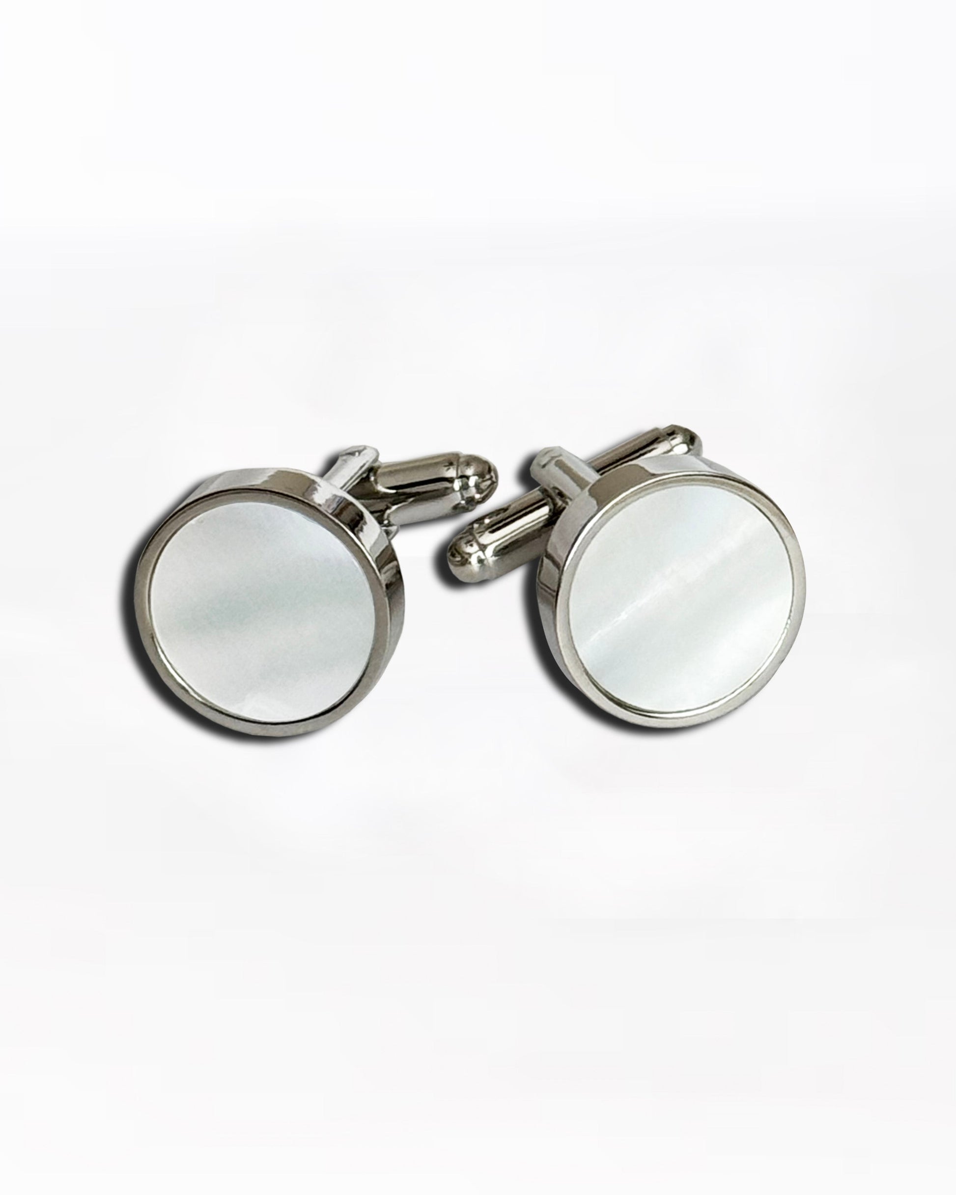 State & Liberty Mother of Pearl Cuff Links