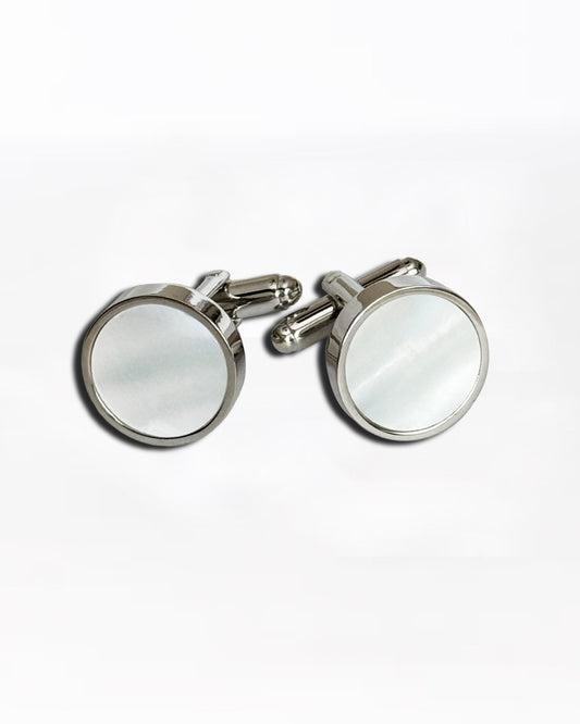 State & Liberty Mother of Pearl Cuff Links