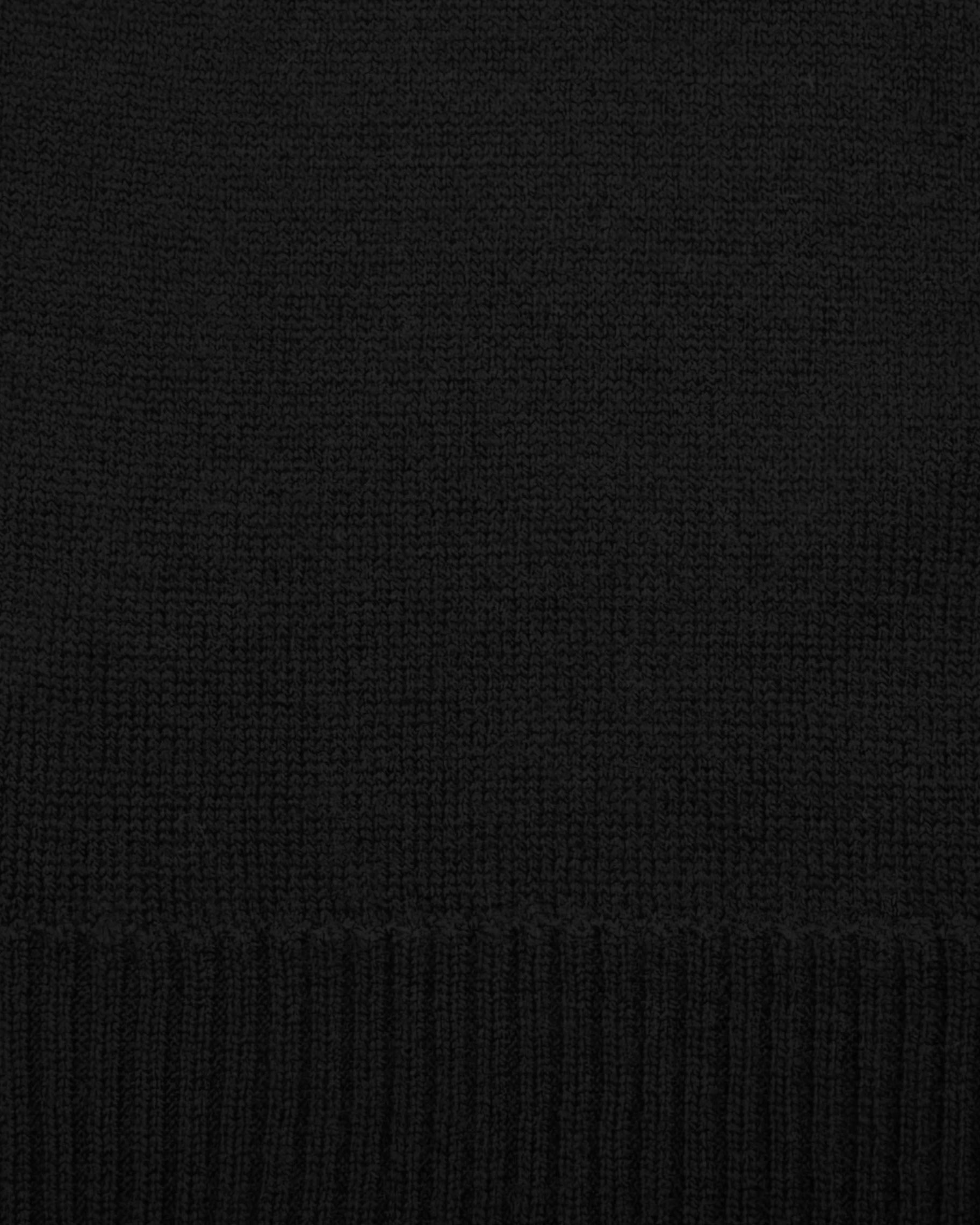 State & Liberty Merino Wool Knit Scarf - Black