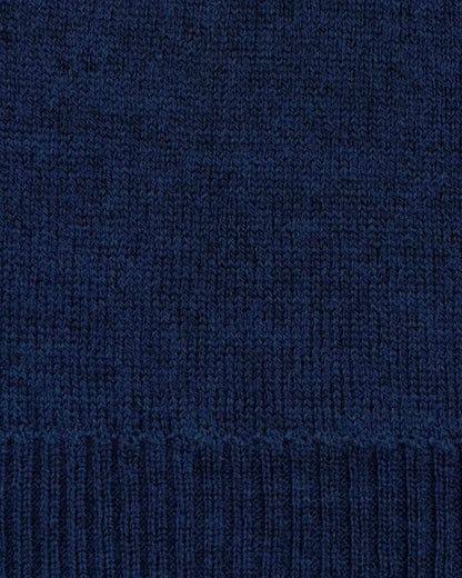 State & Liberty Merino Wool Knit Scarf - Navy