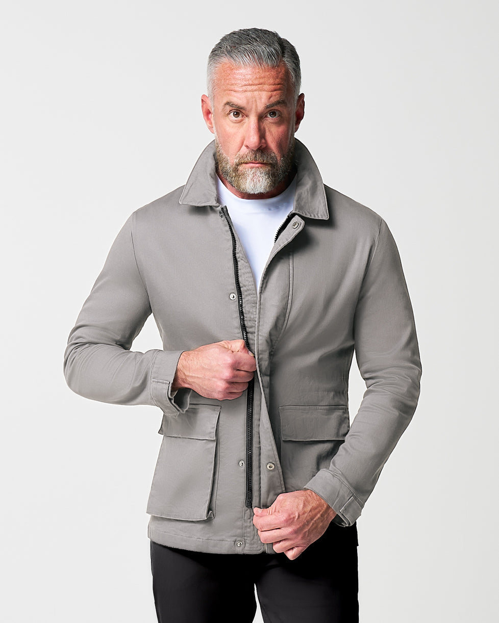 State & Liberty Utility Jacket - Stone Grey