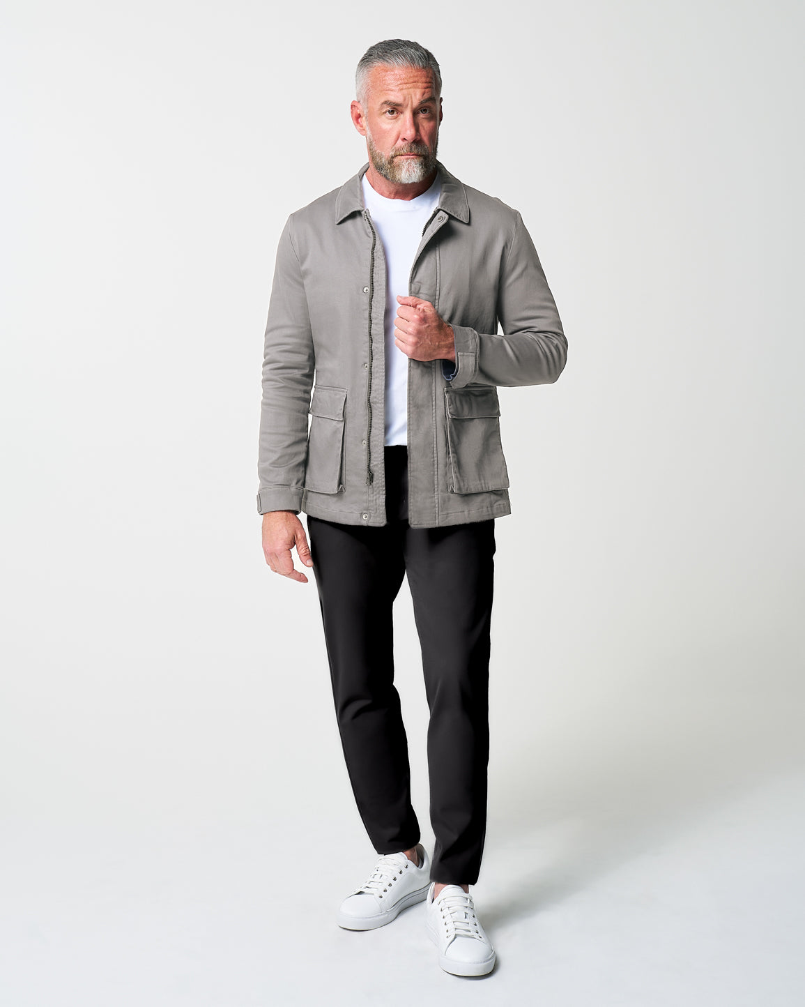State & Liberty Utility Jacket - Stone Grey