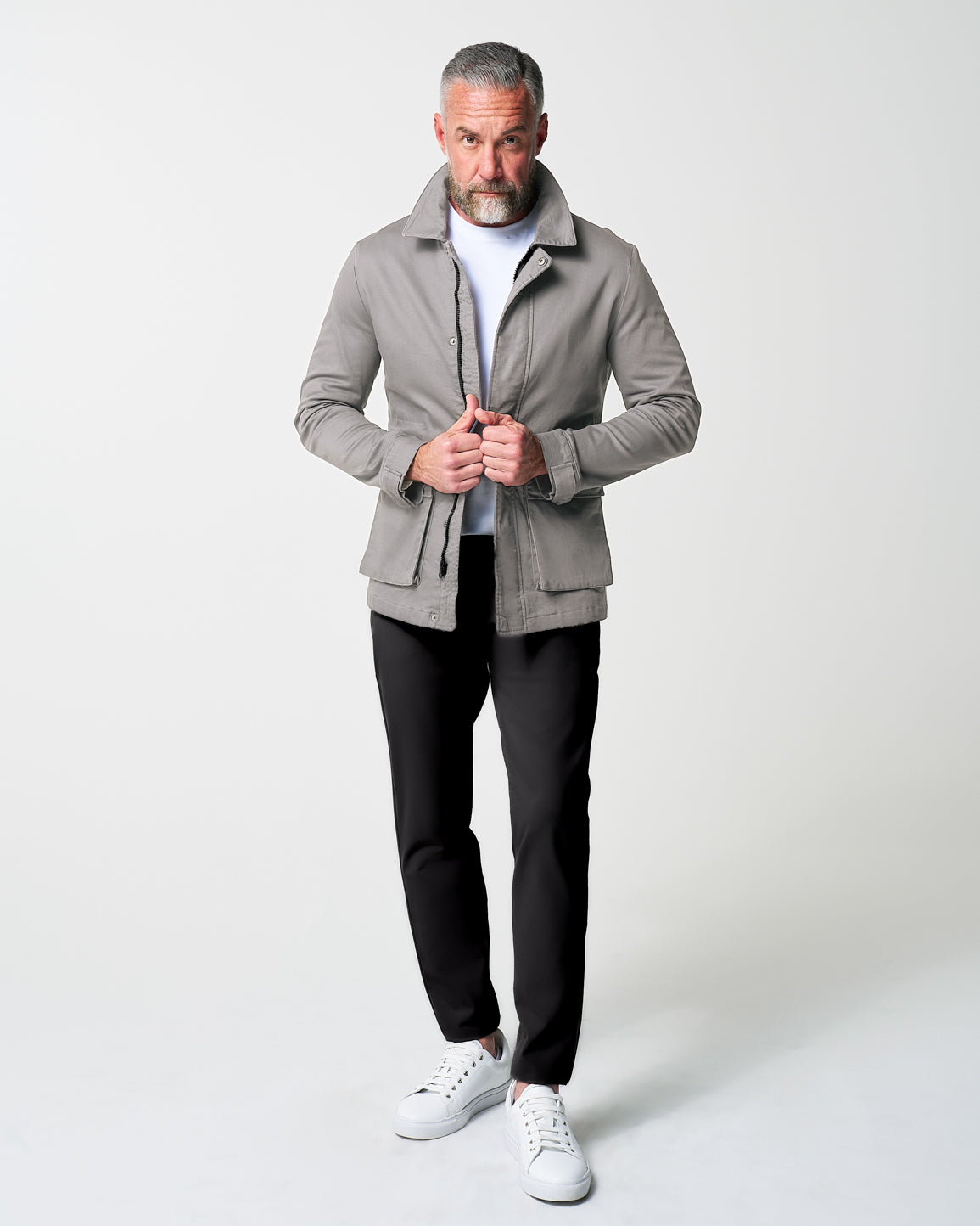 State & Liberty Utility Jacket - Stone Grey