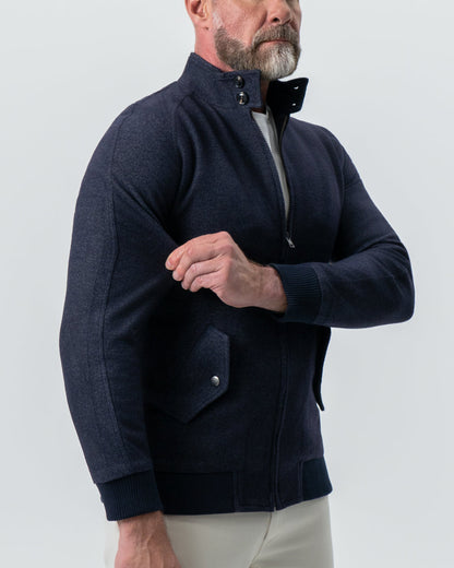 State & Liberty Brushed Bomber - Navy