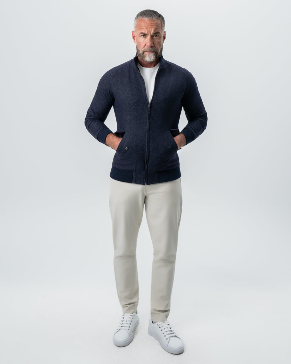 State & Liberty Brushed Bomber - Navy